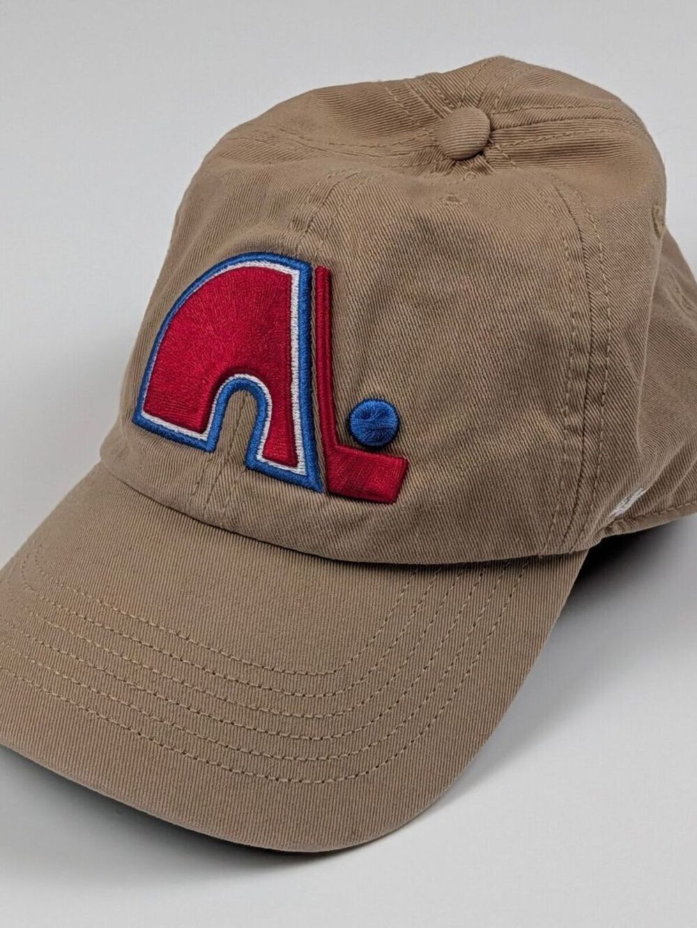 47 Brand Quebec Nordiques Hat Mens Medium Tan Vintage Hockey Blokecore 90s